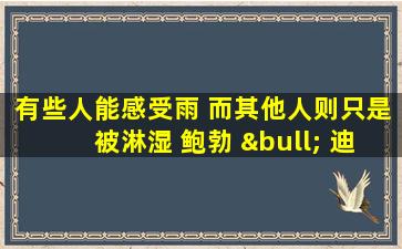 有些人能感受雨 而其他人则只是被淋湿 鲍勃 • 迪伦